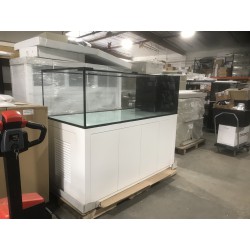 72x36x36" Peninsula With Alloy Black Stand ( 400Gal ) Low Iron Glass