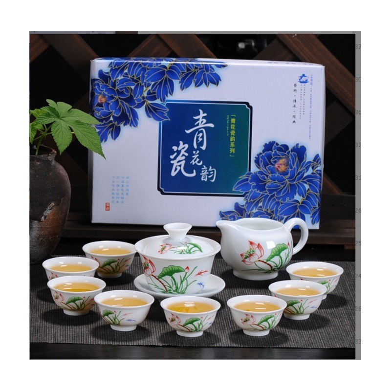 Red Lotus Tea Set