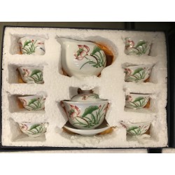 Red Lotus Tea Set