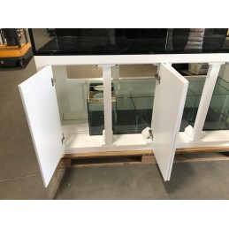 225 Gal 72x30x24 Black Stand Tank Aqua Japan Low Iron Glass