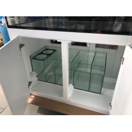 48" x 30" x 30" W/ Black Alloy Stand 190 - Aqua Japan Aquarium