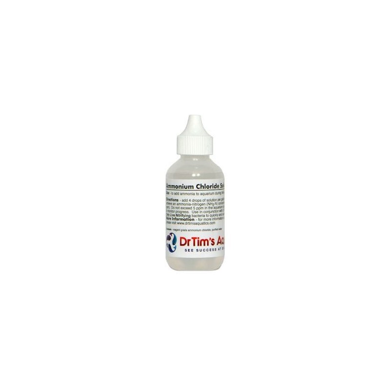 8oz Ammonium Chloride Solution for Fishless Cycling - Dr. Tim's Aquatics