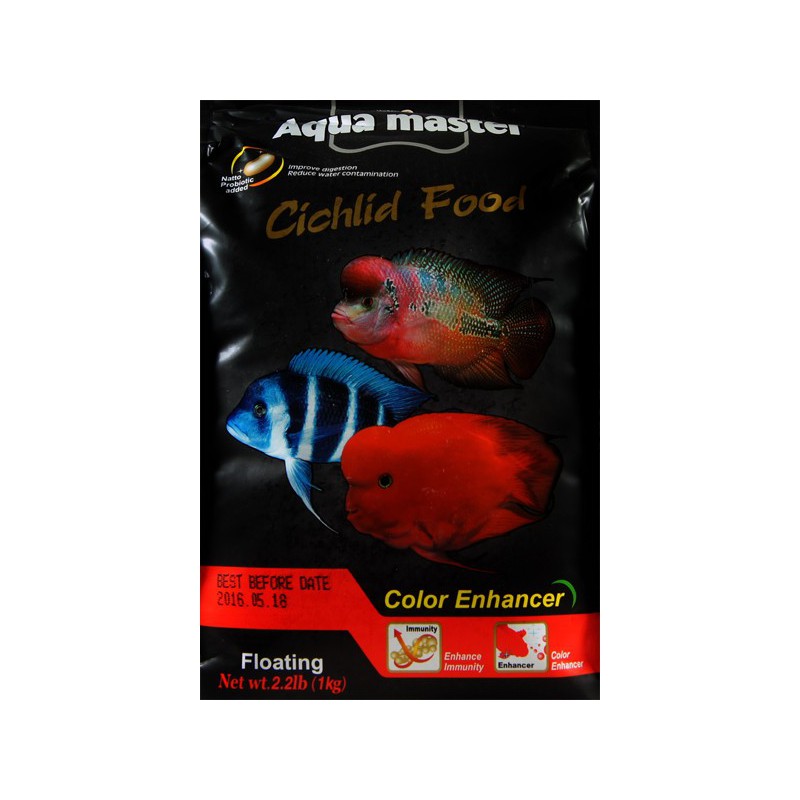 Aqua Master Cichlid Food 2.2lbs Small Pellet