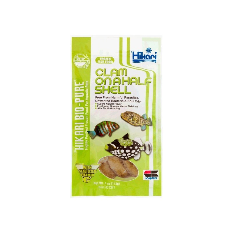 Hikari Frozen Clam on a Half Shell (4.0oz) Cube