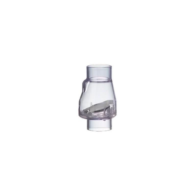 3/4" PVC Swing Flapper Quiet Check Valve (Clear, Slip)