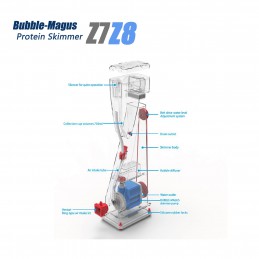 Bubble Magus Protein Skimmer Z-7 (AC 15W Pump)