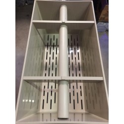 60" Bakki Shower W/ 4 x 4" Outlet