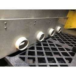 60" Bakki Shower W/ 4 x 4" Outlet
