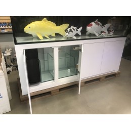 200 Gal Tank Aqua Japan Low Iron Glass - Black Stand