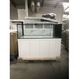 72x36x24" Peninsula With Black Stand ( 270Gal ) Low Iron Glass