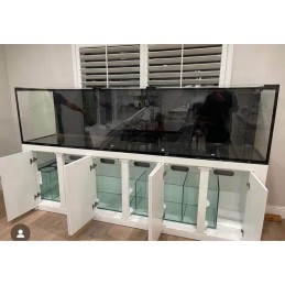 225 Gal 72x30x24 Black Stand Tank Aqua Japan Low Iron Glass