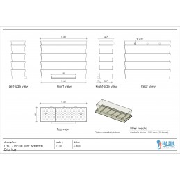 60" Top Distribution Tray Bakki Shower ONLY