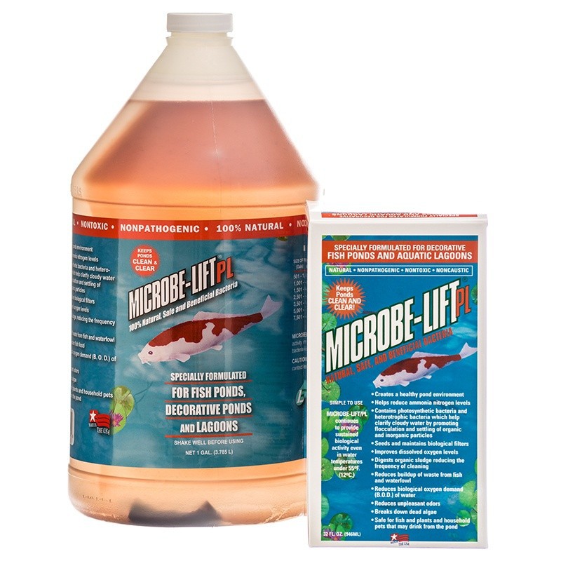 Microbe-Lift PL Beneficial Bacteria for Ponds 1 Quart