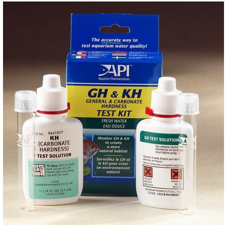 Kit de test de dureté d'eau douce API GH & KH - Kit de test GH