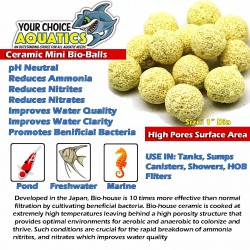 Your Choice Aquatics Ceramic Mini Bio Balls 1 pound