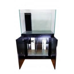 Aqua Japan 150Gal Peninsula Low Iron Glass - Black Stand