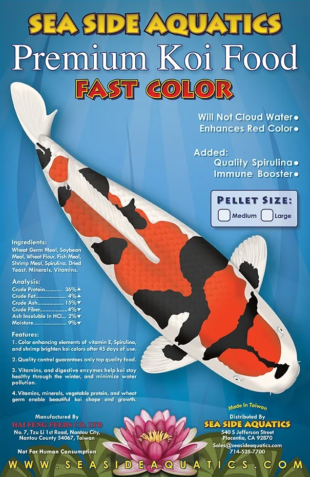 Premium Koi Food 5kg All Season – Sea Side Aquatics