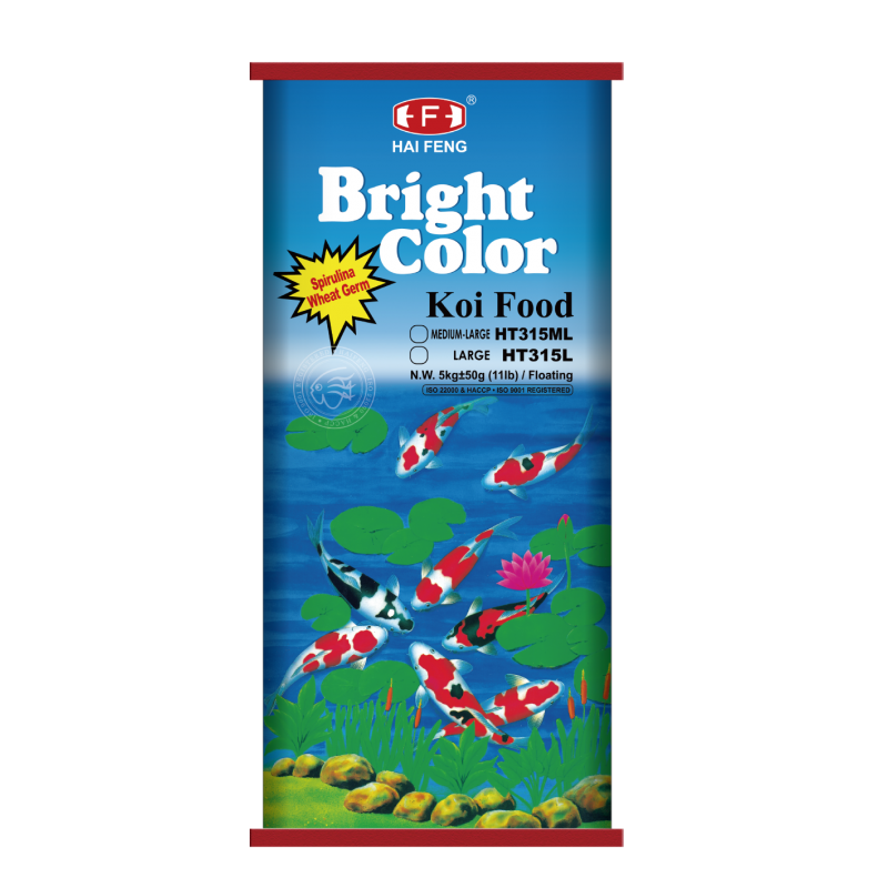 Bright Color Koi Food Medium 5kg - Hai Feng (HT315M)