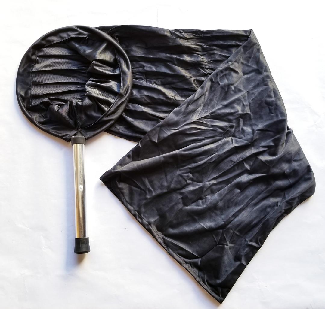 (image for) Koi Sock Net w/Aluminum Handle 12" Diameter BLACK NOT HOLD WATER